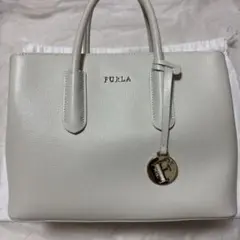 FURLA ハンドバッグ ホワイト ショルダーバッグ 2way