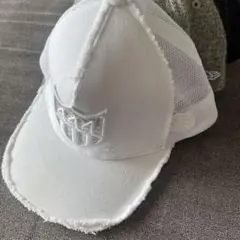 フリンジホワイトキャップとグレーキャップセット