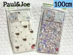 新品　ユニクロ　ポール&ジョー　7分丈レギンスパンツ ネコ　猫　花柄　100㎝