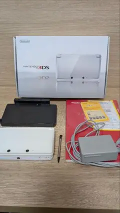 【動作確認済】ニンテンドー3DS 本体 ホワイト+付属品