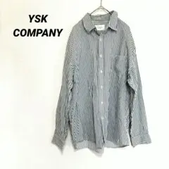 2754M　YSKカンパニー　 長袖シャツ　ストライプ　トップス　カジュアル