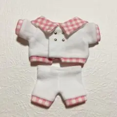 15cm、16cm ぬい 服　セーラージャケット+パンツ　ピンク
