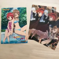 オオカミさんと七人の仲間たち　イラストカード　ブロマイド　特典　3枚セット