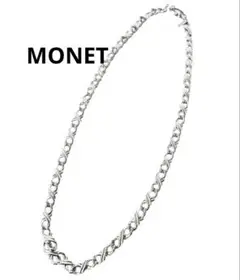 【美品】MONET シルバー ネックレス