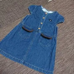 値下げ 100 ダブルビー デニムワンピース