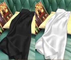 ロングスカート 黒　光沢