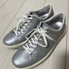 ACHILLES SORBO シルバー レザー スニーカー