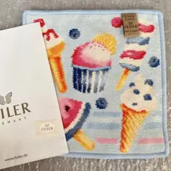 フェイラー　アイス柄　ブルー