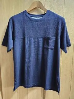 Mitsumine ポケット付き Tシャツ ネイビー