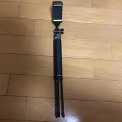 自撮り棒 伸縮可能 ブラック