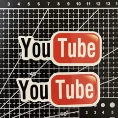 ステッカー　YouTube 2枚セット