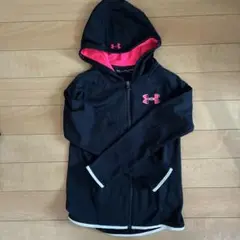 Under Armour フード付きパーカー ヤング　YXL ブラック/ピンク