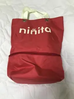 最終値下げninita ロゴ入りマザーバック（ニニータ デザイン ２way)