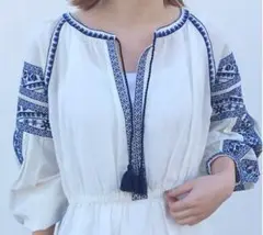 サラマリカ 刺繍ワンピース