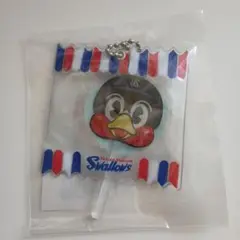 非売品　ヤクルトスワローズ　つば九郎　キャンディ型キーホルダー