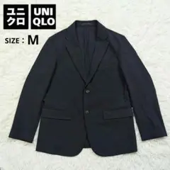 ユニクロ UNIQLO 感動ジャケット ネイビー Mサイズ 洗える ストレッチ