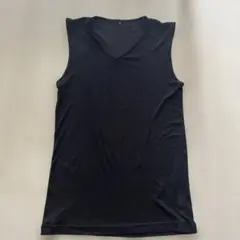サッカー　インナー　ノースリーブ　M 黒