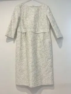 未使用　総柄　ワンピース 七分袖　9 11 M