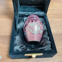 未使用品 ミニ骨壷 自宅供養 真鍮製 Fling Birdデザイン ピンク