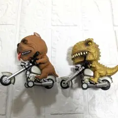 アニマルライダー 2体セット　恐竜　ブルドッグ