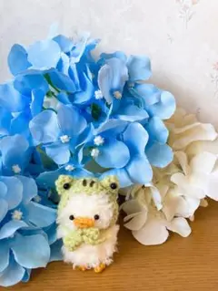 もけもけひよこ カエルバージョン ハンドメイド