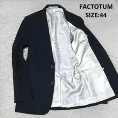 FACTOTUM ナローラペルシングル2Bテーラードジャケット 日本製 ブラック