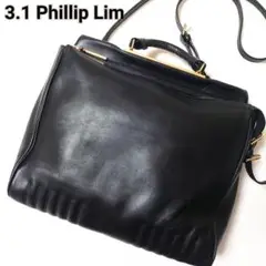 3.1 Phillip Lim ショルダーバッグ ライダーサッチェル A4可 黒