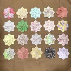お花 和柄20個 折り紙メダル