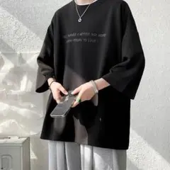 オーバーサイズ　Tシャツ　半袖　メンズ　大きめ　ビッグシルエット　ストリート　夏