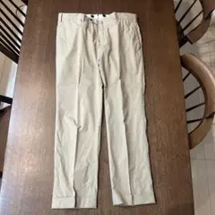 【夏向け】【2万以上購入】ベージュ 薄手コットンスラックス