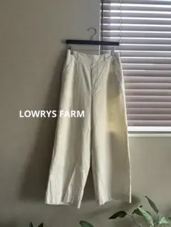 LOWRYS FARM アイボリー ワイドパンツ