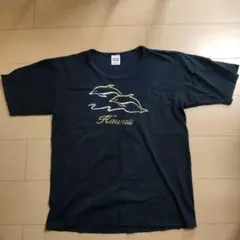 Hawaii イルカ刺繍 Tシャツ Lサイズ