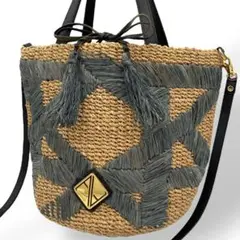 極美品◎ARANAZ アラナス　サークル　フリンジカゴバッグ　バスケット 堅実な究極の 全国宅配無料 中古・古着通販】ARANAZ サークル