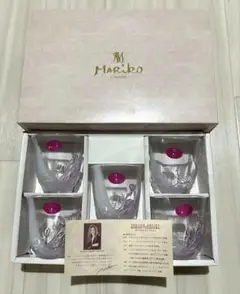 マリコ ロンドン♡イングリッシュローズ フリーグラス5個セット
