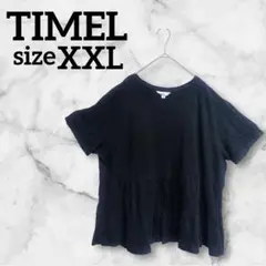 TIMEL 【XXL】トップス 黒 海外古着
