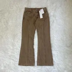 新品未使用✨ KnuthMarf bell bottom denim pants