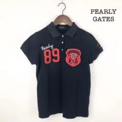 PEARLY GATES パーリーゲイツ 半袖 ポロシャツ ゴルフ golf 紺