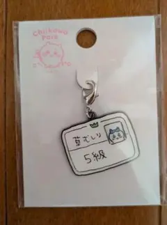 【匿名配送】ちいかわパーク限定　小物チャーム ハチワレ 草むしり検定証5級