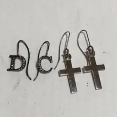 Christian Dior ディオール ピアス シルバー セット まとめ売り