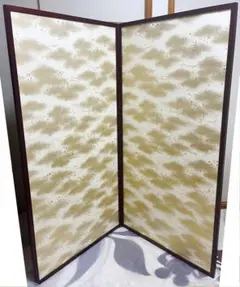 茶道具 水屋屏風  屏風 二枚折 間仕切 金散らし/無地 両面使い 715_1_expand.jpg