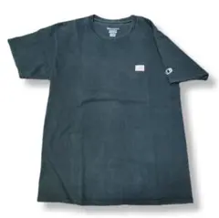 Champion ブラック Tシャツ フェード チャンピオン　米国旗　タグなし