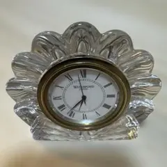 Waterford クリスタル時計 フラワーシェイプ