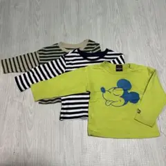 80サイズ 子供服 長袖シャツ3着