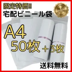 限定セール＊50枚＊A4郵送袋宅配ビニール袋宅配袋梱包資材梱包袋防水宅配ポリ袋1