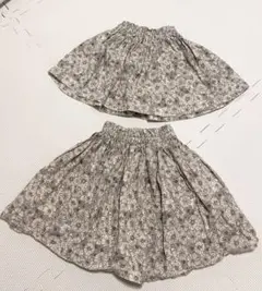 リバティ　フレアスカート　80サイズ100サイズ姉妹お揃い　ハンドメイド作家