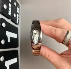 Time less steel square watch Y2K archive