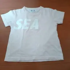 ウインダンシー キッズ Tシャツ 120 バッグプリント windandsea