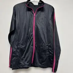 黒とピンクのトレーニング　ジャケット　ジャージ　レディース　Mサイズ　スポーツ