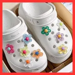 クロックス お花 ジビッツ デコ 韓国 y2k フラワー チャーム かわいい