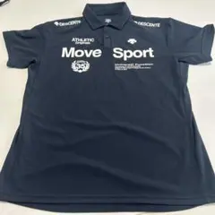 【美品】DESCENTE Move Sport ポロシャツ ネイビー Ｌサイズ